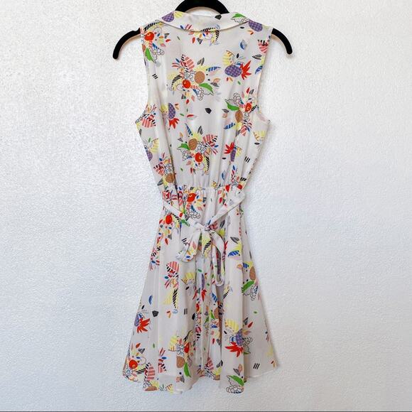 Urban Outfitters Cooperative Floral Pineapple Tie Waist Dress Size XS - Picture 10 of 11